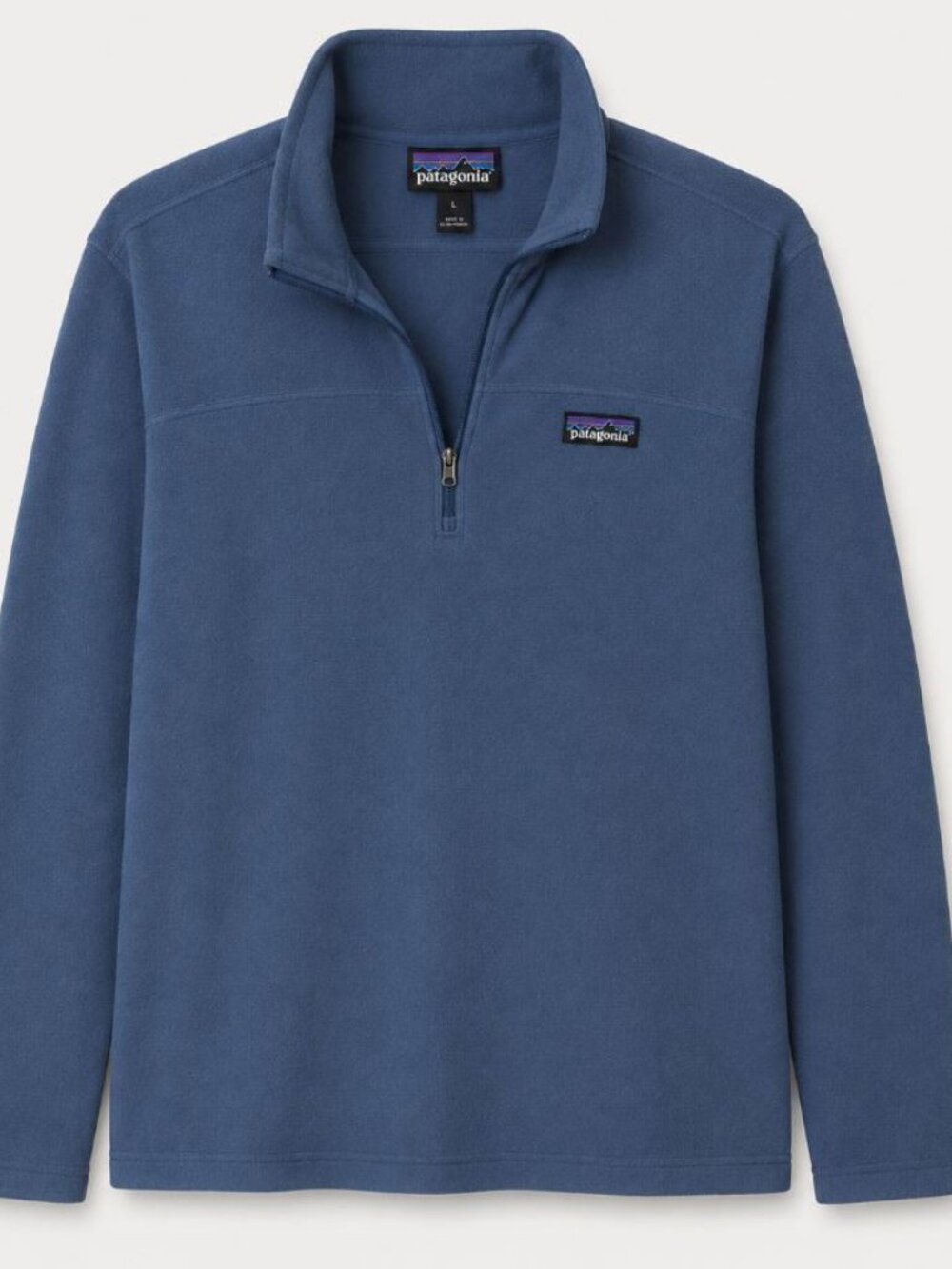 Patagonia Men's Light Blue Quarter-Zip Fleece Pullover